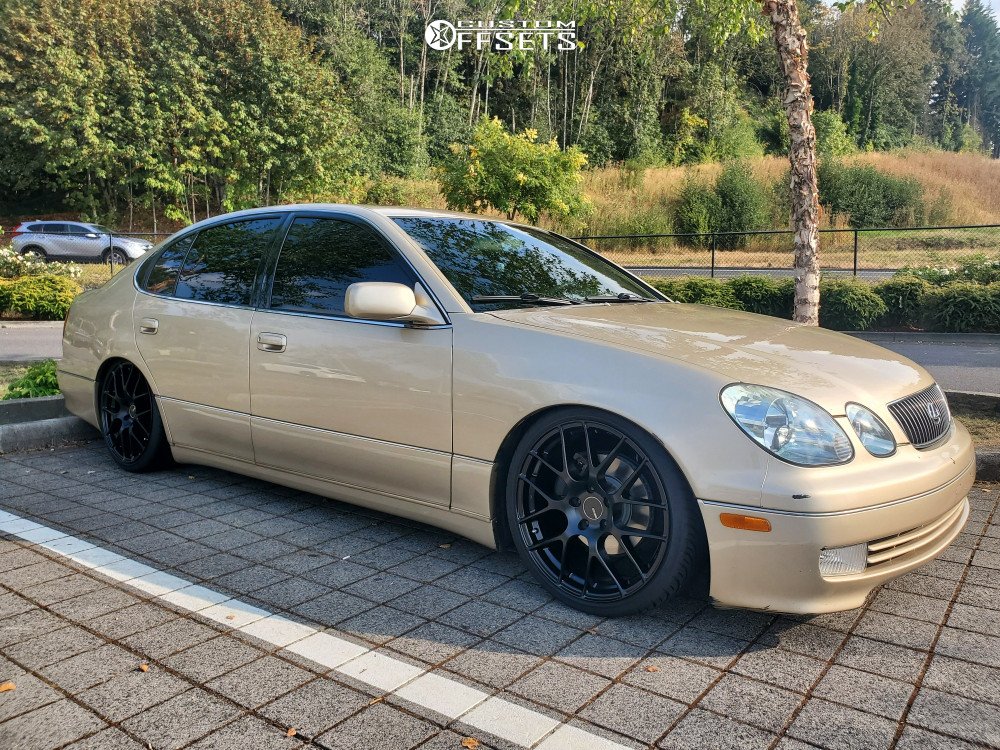 2003 Lexus GS300 with 19x8.5 35 Enkei Raijin and 225/35R19 Venom