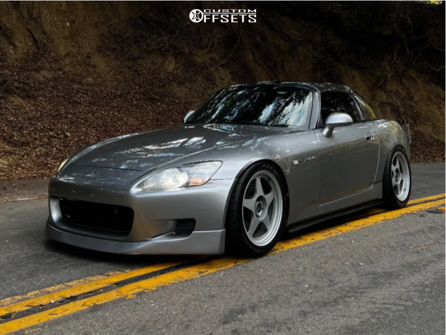 2000 Honda S2000 with 17x8 35 Desmond Regamaster Marquis Promada