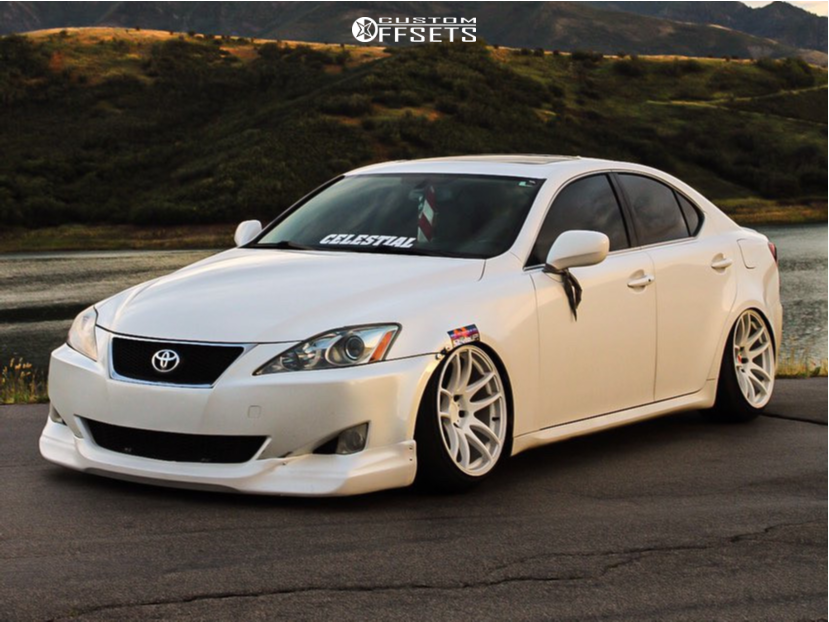2008 Lexus IS250 with 18x10.5 22 Vordoven Forme 9 and 225/40R18