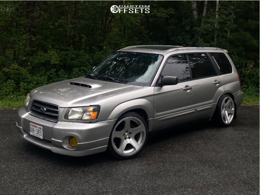 2005 Subaru Forester with 18x8.5 45 Rotiform Nue and 215/40R18