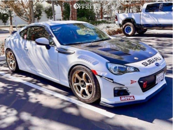 2015 Subaru BRZ with 17x8 45 Advan Racing RGIII and 245/40R17