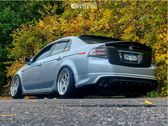 2005 Acura TL with 18x9.5 12 Work Meister L1 3p and 225/40R18
