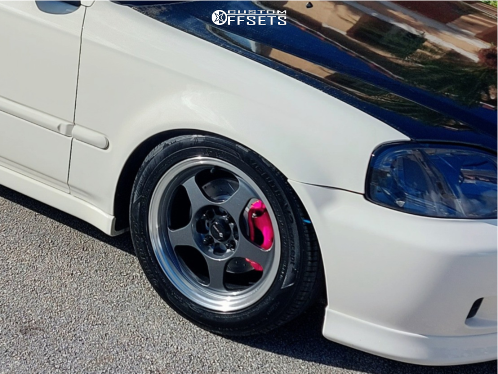 1998 Honda Civic with 15x7 35 Vors Sp1 and 205/50R15 Hankook