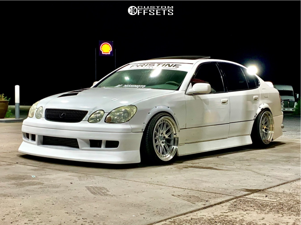 2002 Lexus GS300 with 19x9.5 15 Aodhan DS06 and 215/35R19 Delinte