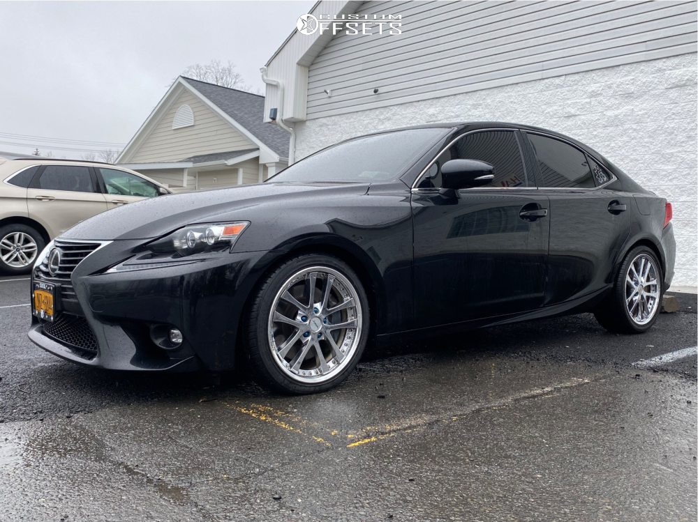 2016 Lexus IS300 with 18x8 32 Weds Lxz and 225/40R18 Michelin