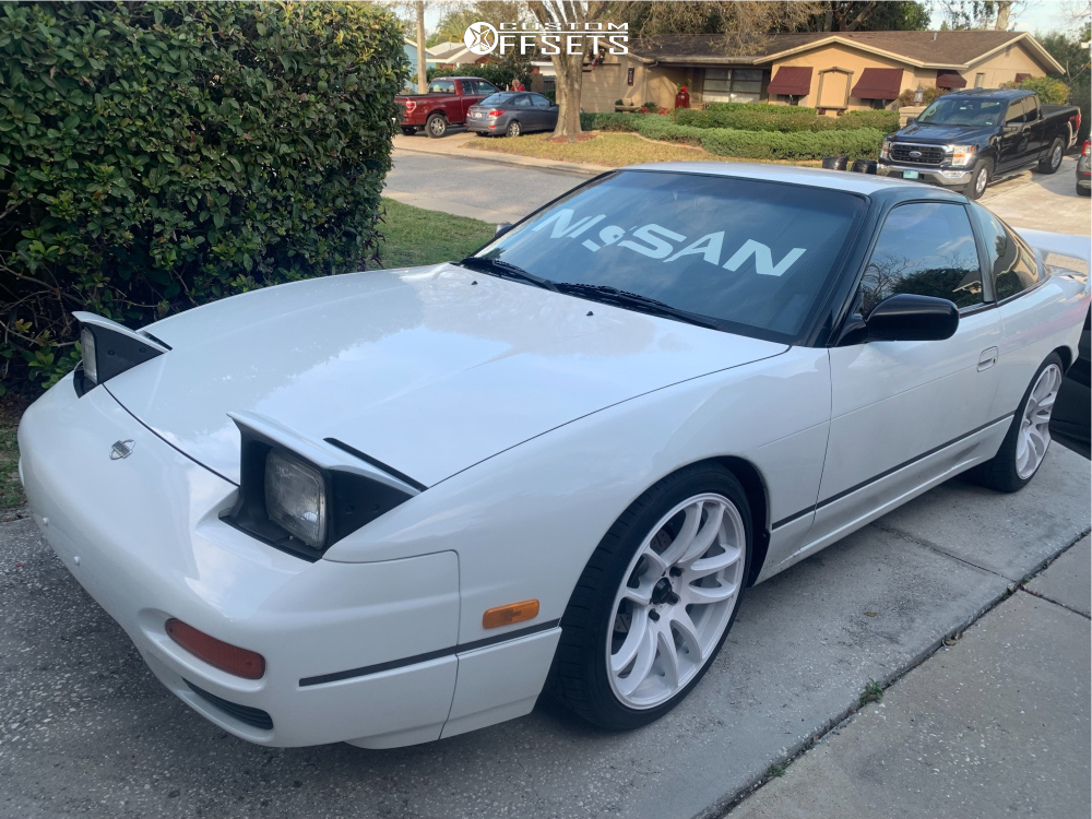 1992 Nissan 240SX with 18x8.5 35 Vors TR4 and 225/40R18 Toyo Tires