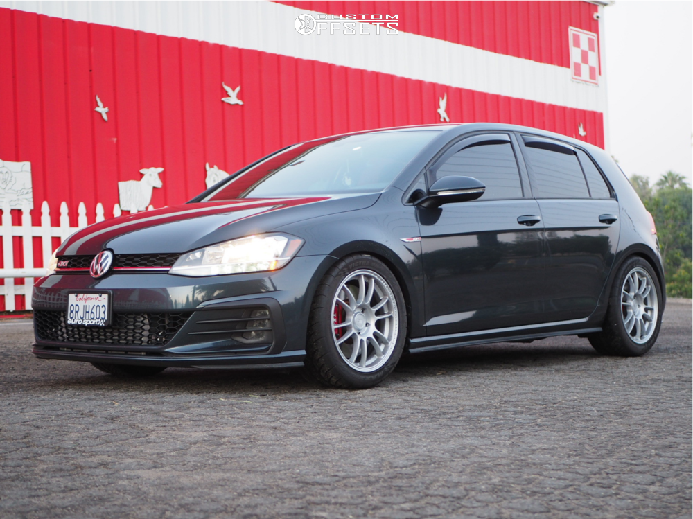 2019 Volkswagen GTI with 17x8.5 42 Motegi Mr146 and 255/40R17