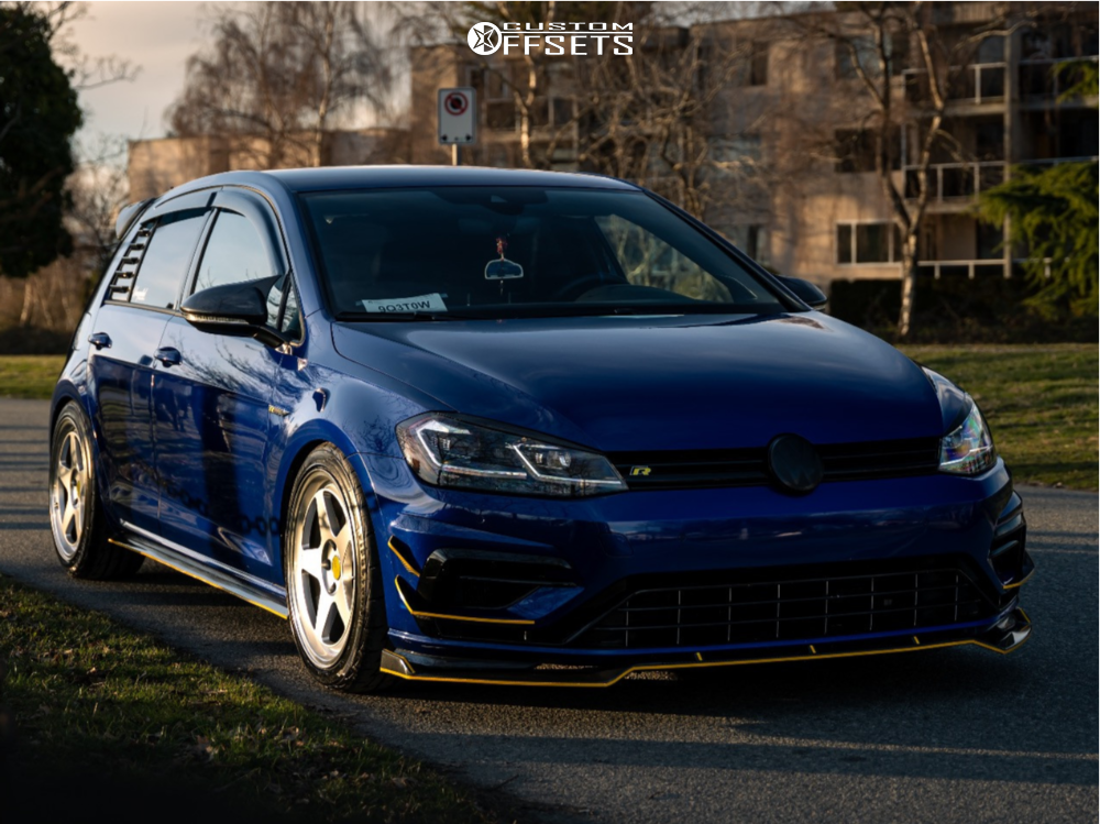 2019 Volkswagen Golf R with 18x8.5 35 Kansei Knp and 235/40R18