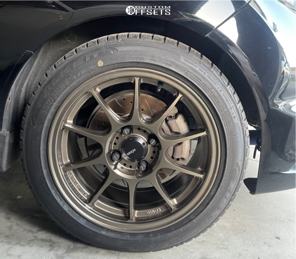 2017 Ford Fiesta with 16x8 40 Konig Dekagram and 205/50R16 Falken