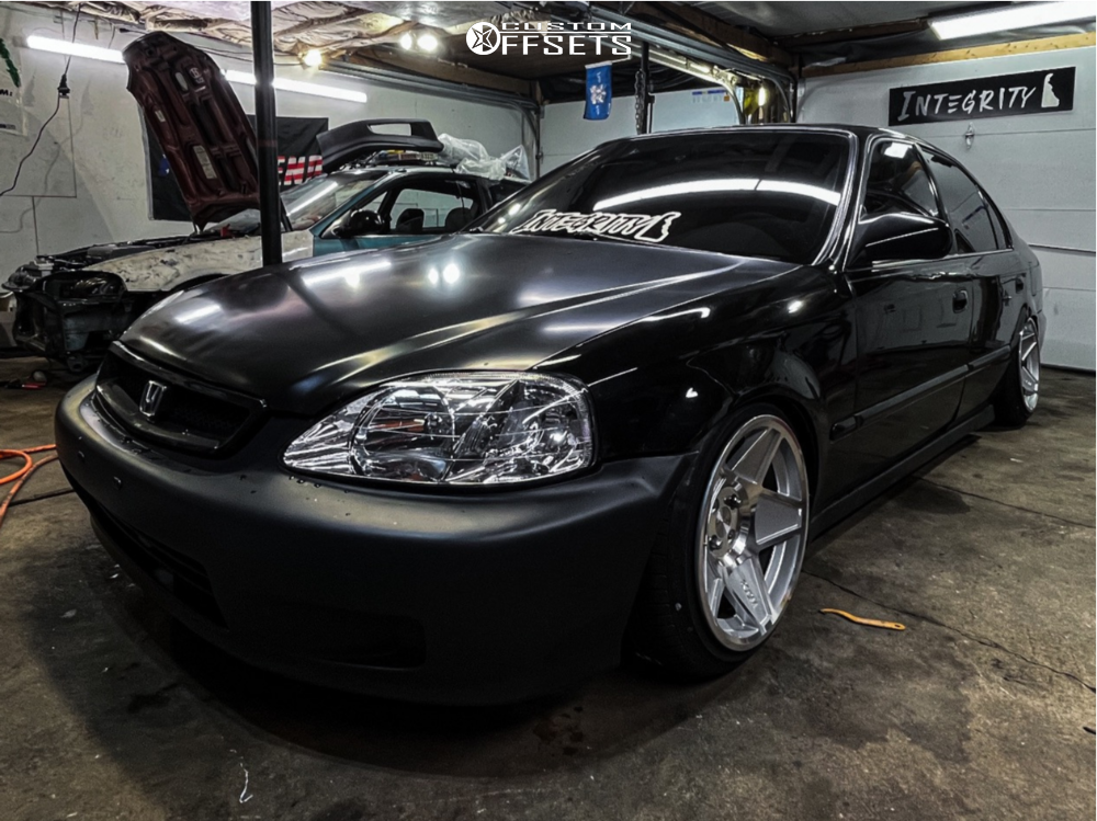 1999 Honda Civic with 16x9 20 3SDM 0.05 and 195/45R16 Accelera Phi