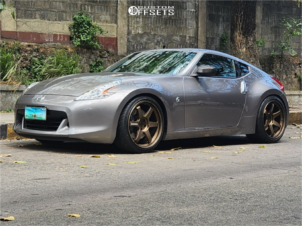 2011 Nissan 370Z with 20x10 31 Volk TE37 Ultra and 255/35R20