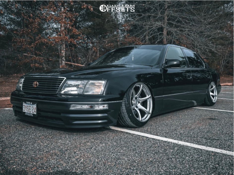 1995 Lexus LS400 with 18x10.5 12 Kansei Tandem and 225/40R18