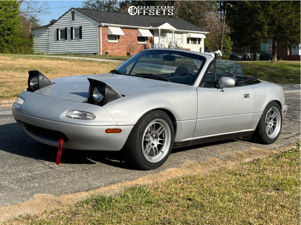 1990 Mazda Miata with 15x8 28 Enkei Rpf1 and 205/50R15 Hankook