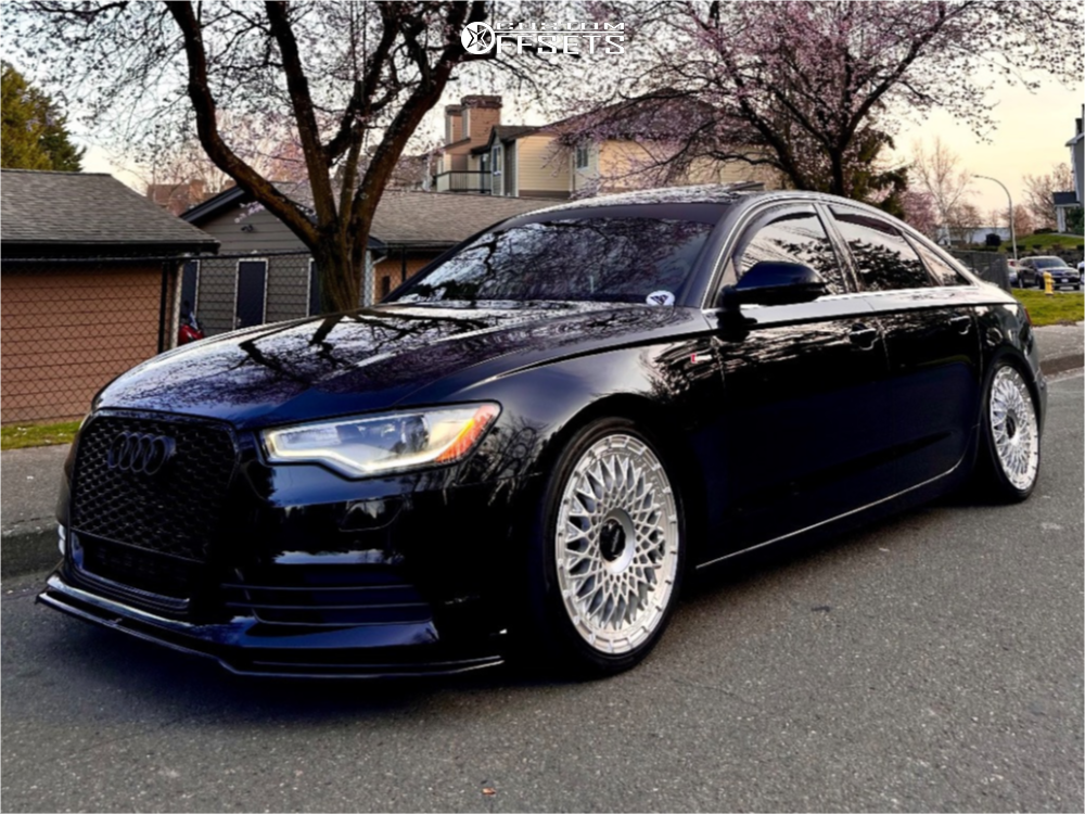 2014 Audi A6 Quattro with 19x8.5 35 Rotiform Lhr-m and 245/35R19