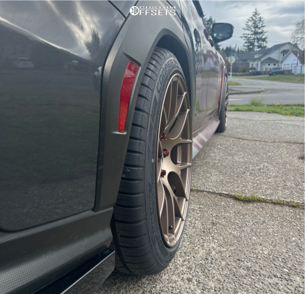 2022 Subaru WRX with 18x9.5 35 Enkei Raijin and 245/40R18 Cooper