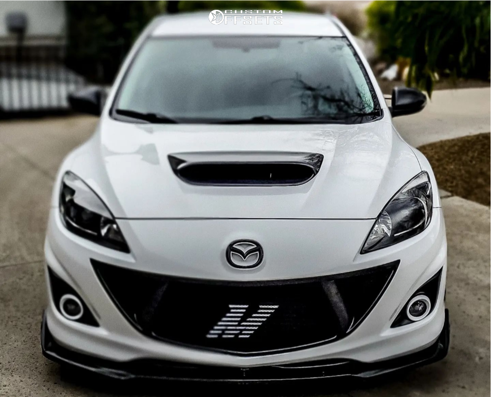 2013 Mazda 3 with 18x8.5 35 Aodhan Ah08 and 235/40R18 Nitto Neo