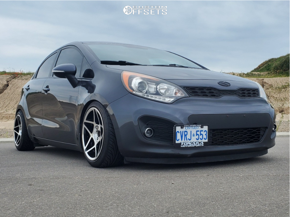2014 Kia Rio with 16x8 20 3SDM 0.08 and 195/45R16 Nankang NS-II