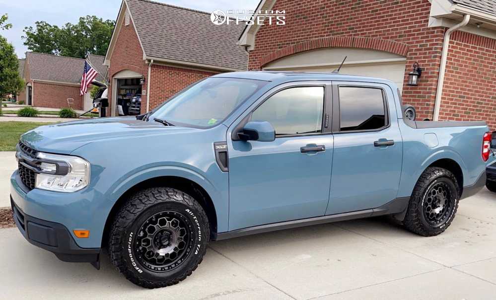 2022 Ford Maverick with 17x8 38 KMC Km545 and 245/65R17 BFGoodrich