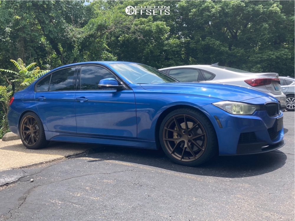 2013 BMW 335i XDrive with 19x8.5 35 Aodhan Aff7 and 245/35R19