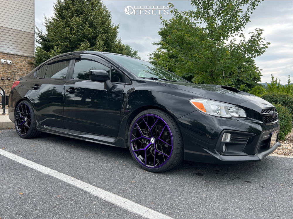 2019 Subaru WRX with 20x8.5 35 Shift Piston and 245/30R20 Falken