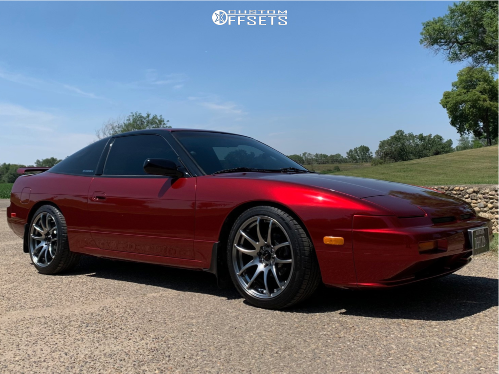 1990 Nissan 240SX with 17x8 35 Vors Tr4 and 215/45R17 Cooper Zeon