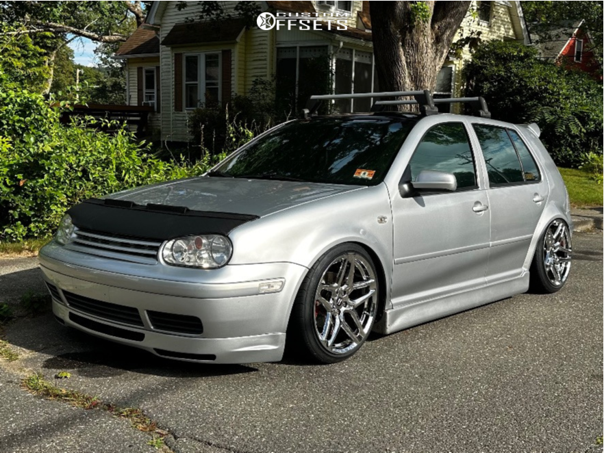 2004 Volkswagen Golf with 18x8.5 35 Heritage Ebisu Monoc and 205
