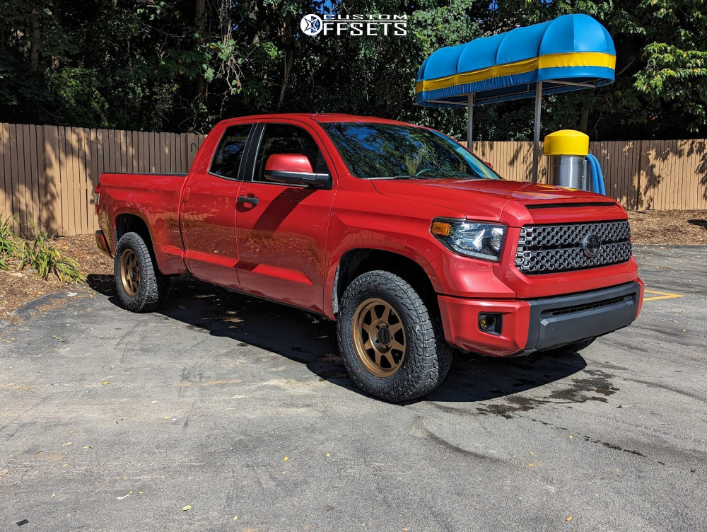 2020 Toyota Tundra with 18x9 25 Method Mr701 and 275/70R18 Falken