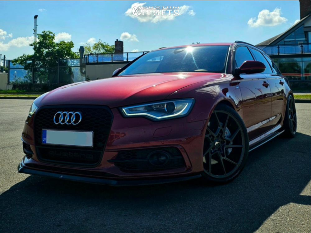 2014 Audi A6 Quattro with 20x9 25 Japan Racing Jr33 and 255/35R20