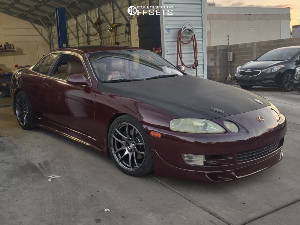 1992 Lexus SC400 with 18x9.5 22 ESR Sr08 and 265/40R18 Lexani