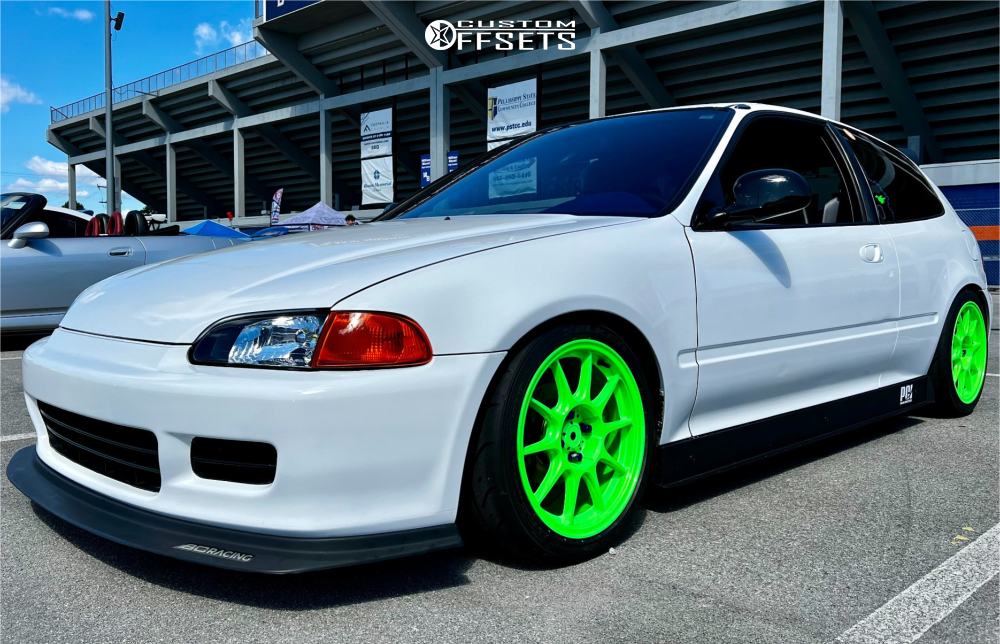1992 Honda Civic with 16x8 35 Konig Dekagram and 205/40R16 Falken