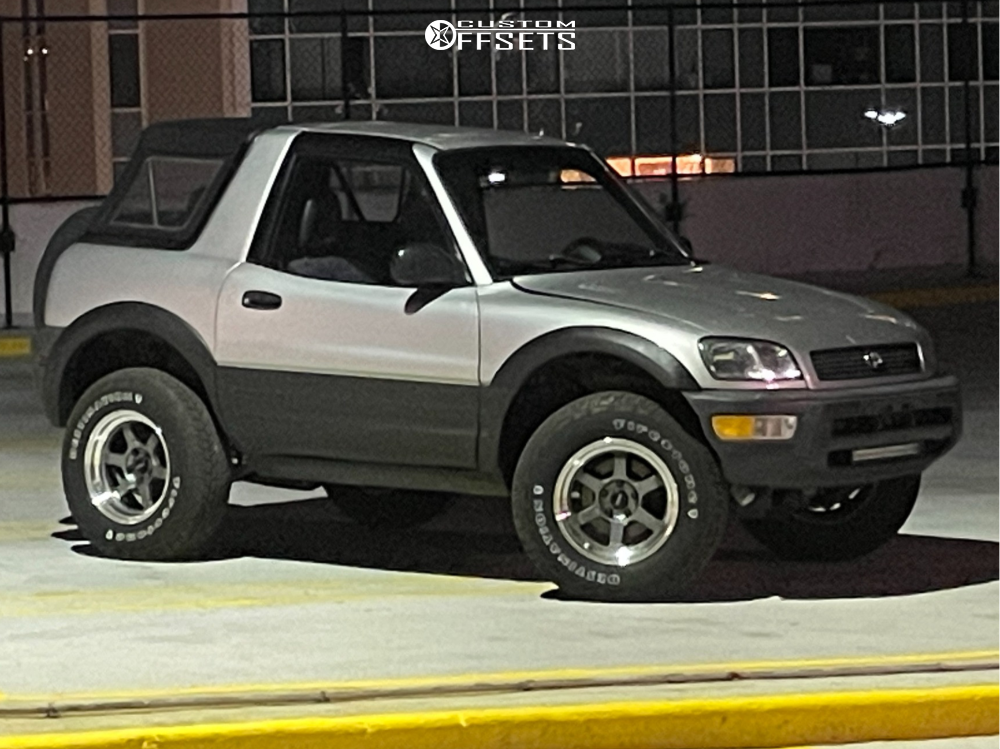 1998 Toyota RAV4 with 16x8 0 Volk TE37V and 235/75R16 Firestone