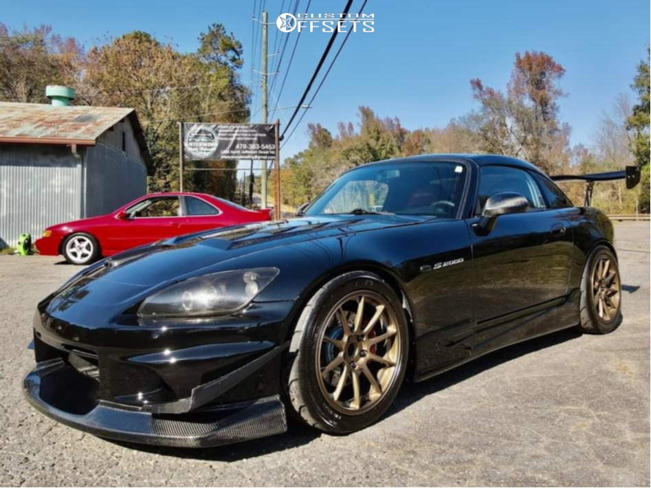 2001 Honda S2000 with 17x9.5 51 Titan7 T-R10 and 255/40R17 Falken