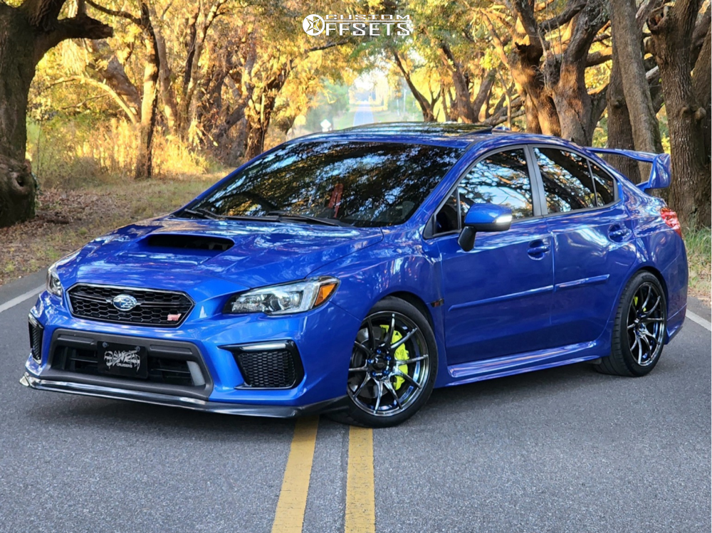 2020 Subaru WRX STI with 18x9.5 45 WedsSport Sa-10r and 265/35R18