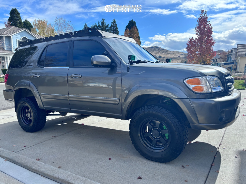 2003 Toyota Sequoia with 17x8.5 -10 9SiX9 Six-1 Deep and 265/70R17
