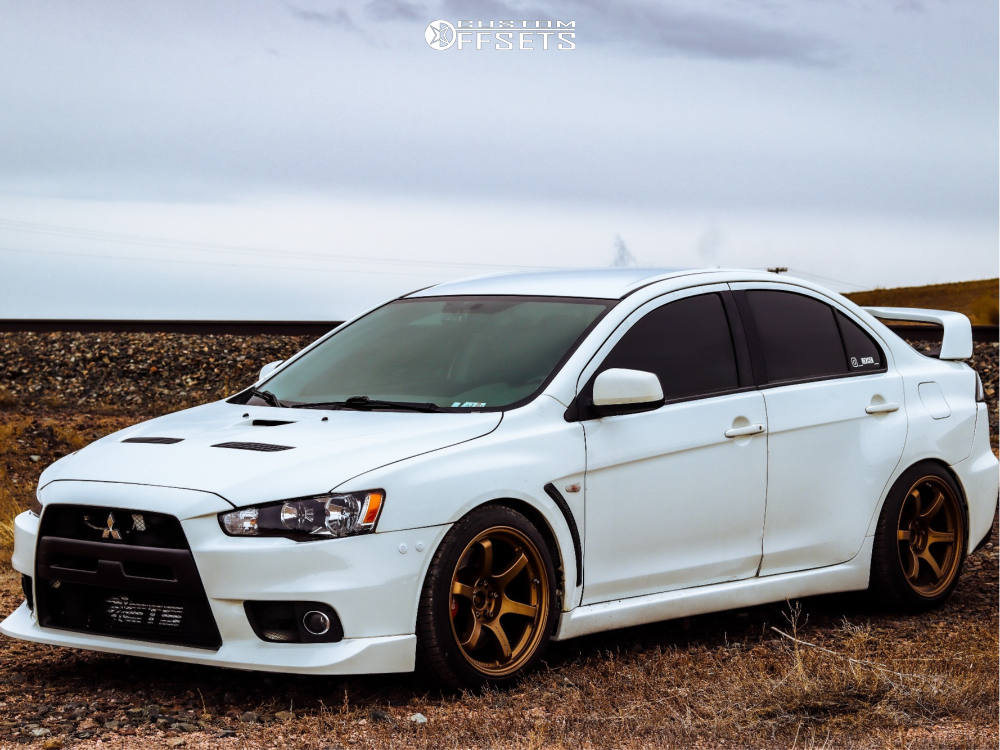 2010 Mitsubishi Lancer with 18x10.5 22 Gram Lights 57DR and 275