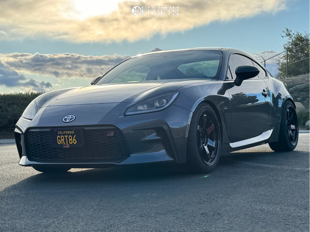 2023 Toyota GR86 with 18x9.5 40 Volk TE37SL and 255/35R18 Yokohama