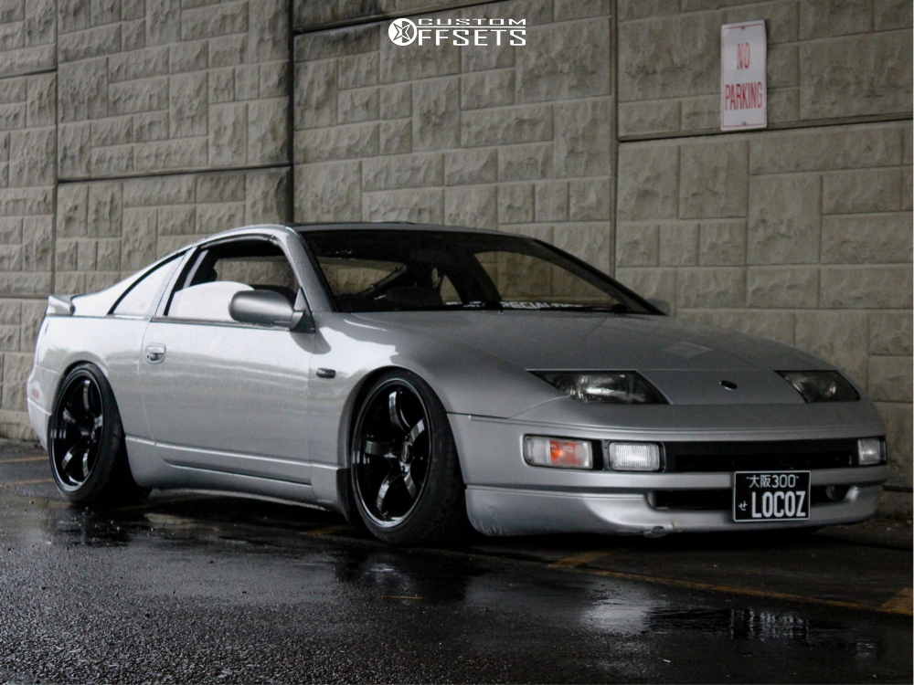 1989 Nissan 300ZX with 18x9.5 12 Rays Engineering Nismo 57CR and