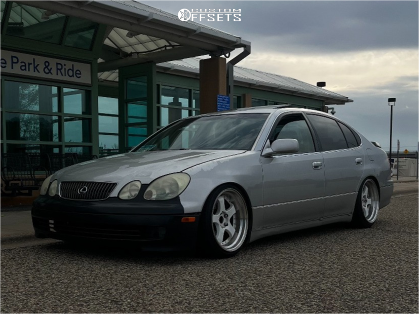 1998 Lexus GS400 with 18x9.5 35 Aodhan Ah03 and 225/40R18 Falken
