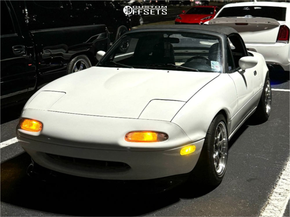 1990 Mazda Miata with 15x8 25 Konig Countergram and 205/50R15