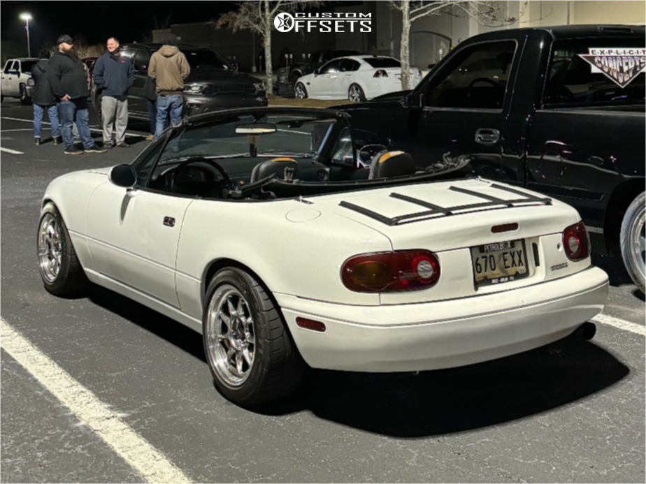 1990 Mazda Miata with 15x8 25 Konig Countergram and 205/50R15