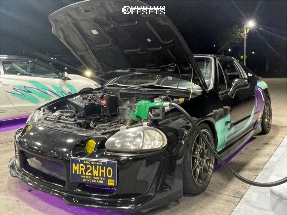 1994 Honda Civic Del Sol with 16x8 35 Konig Dekagram and 205/40R16