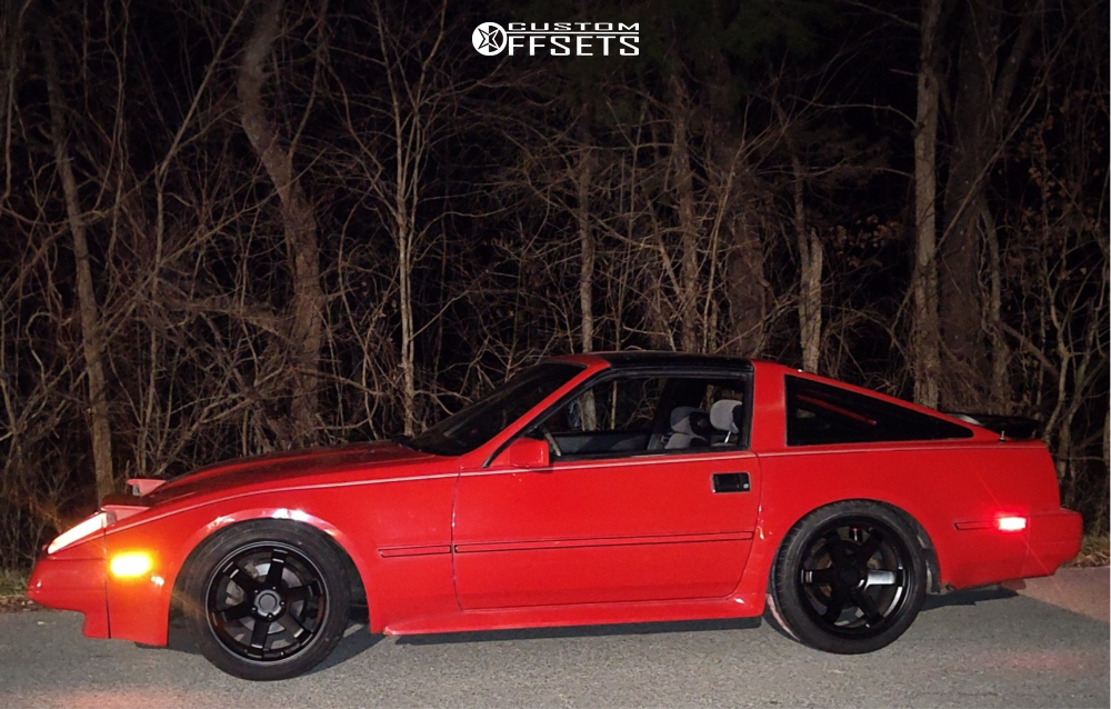1986 Nissan 300ZX with 17x9 42 AVID1 Av6 and 235/40R17 Vercelli
