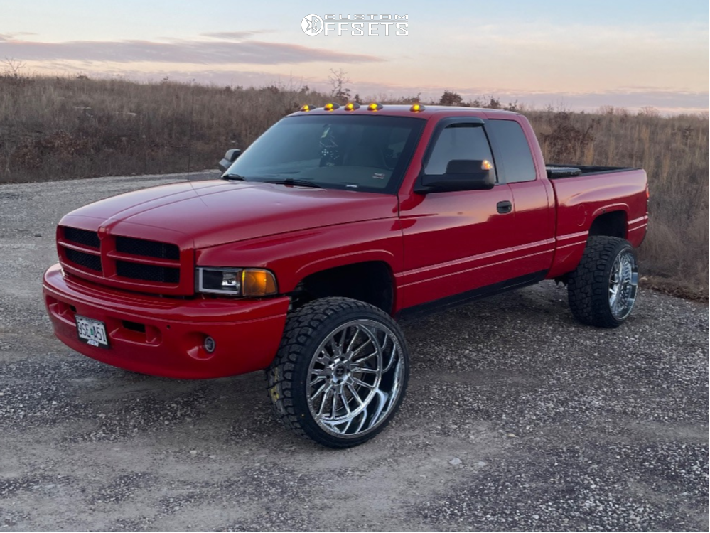 1999 Dodge Ram 1500 with 24x12 -44 Hardcore Offroad Hc24 and 33