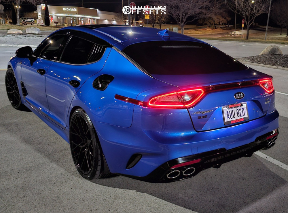 2018 Kia Stinger with 20x10 40 TSW Sebring and 255/35R20 Nitto