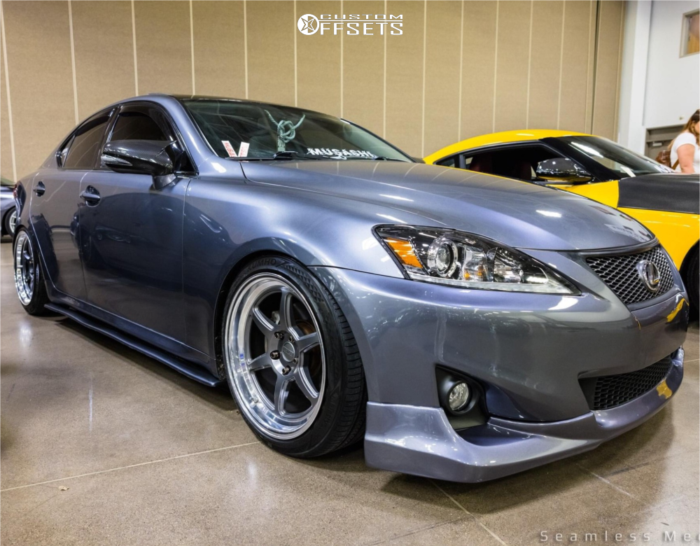 2012 Lexus IS250 with 18x9.5 22 Kansei Roku and 235/40R18 Kumho
