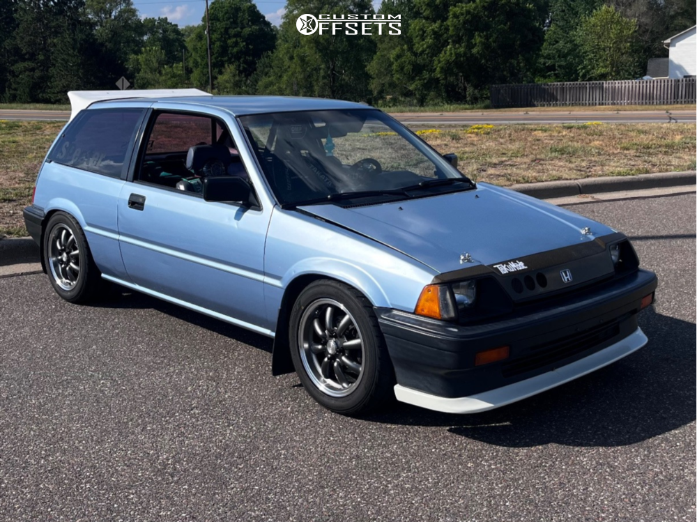 その他 civic 1985 Honda Civic with 15x7 20 Konig Rewind and 205/50R15 Nitto