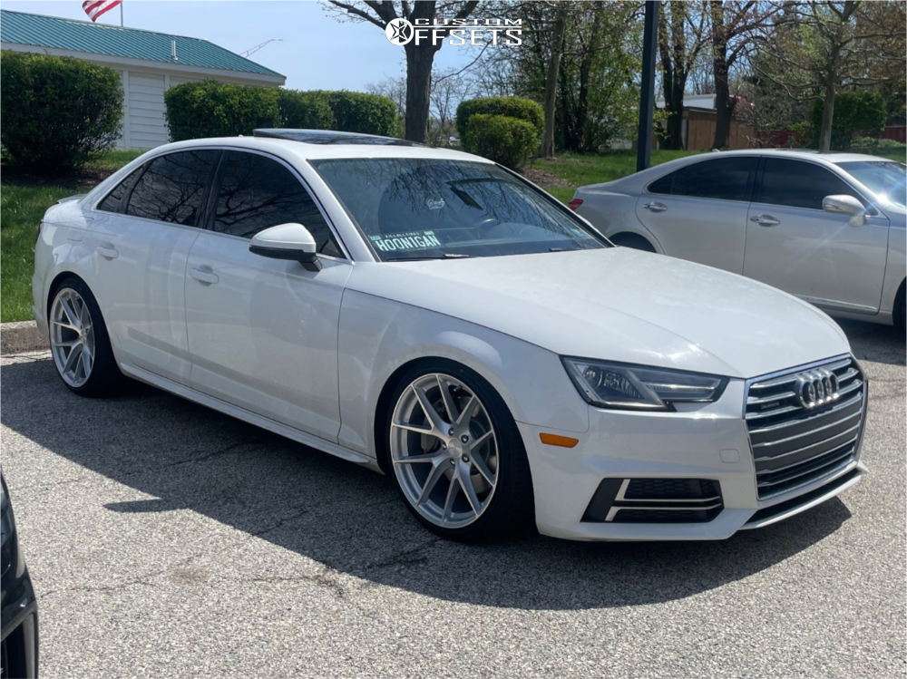 2018 Audi A4 Quattro with 19x9.5 35 Aodhan Aff7 and 245/35R19 