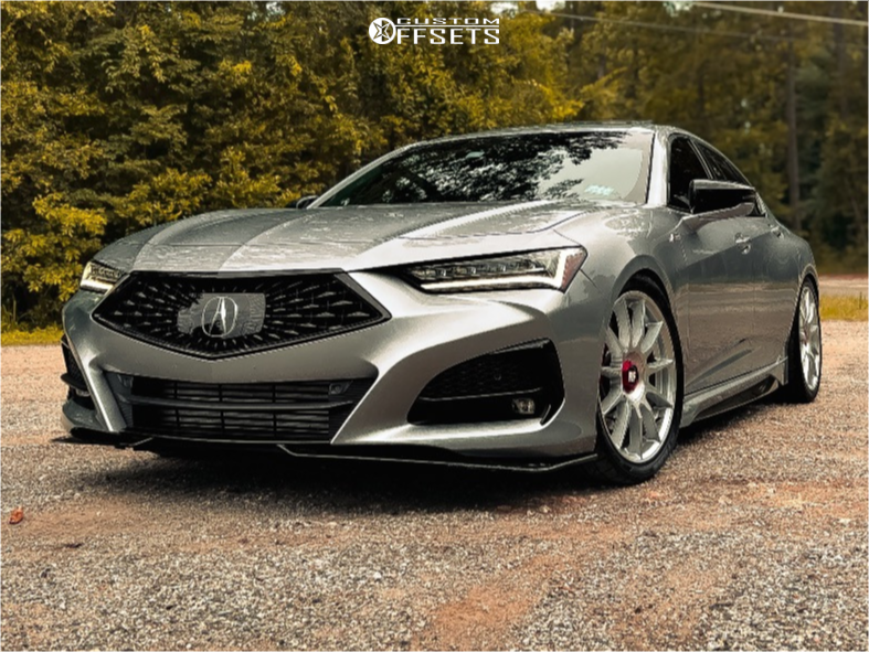2021 Acura TLX with 20x8.5 35 Rotiform Dtm and 275/35R20 Nitto