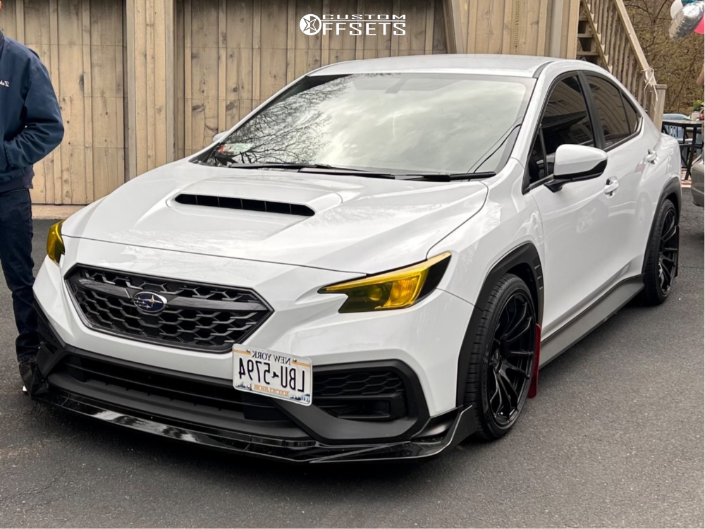 2023 Subaru WRX with 18x9.5 38 AVID1 Av20 and 255/35R18 Lexani