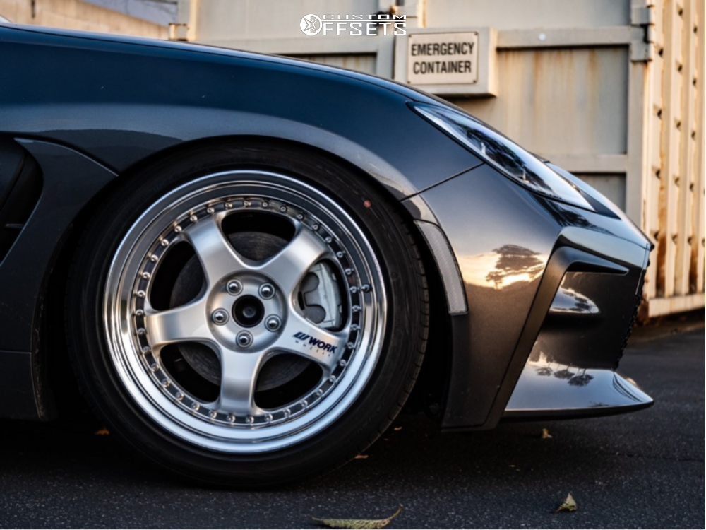 2023 Toyota GR86 with 18x9.5 37 Work Meister S1 3p and 245/40R18